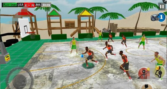 沙滩篮球2016无限金币版