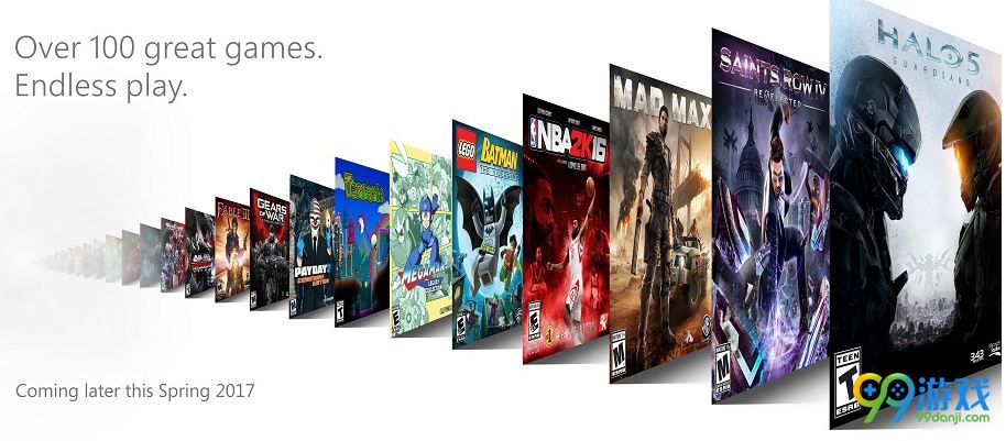 微软即将推出Xbox通行证新服务 超过100款游戏免费玩