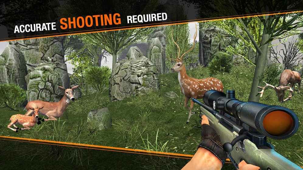 鹿野生动物狩猎狙击手(Deer Hunting Sniper Safari - Animals Hunt)安卓版截图3