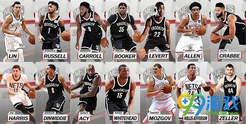 NBA2K18篮网全队球员高清照片补丁