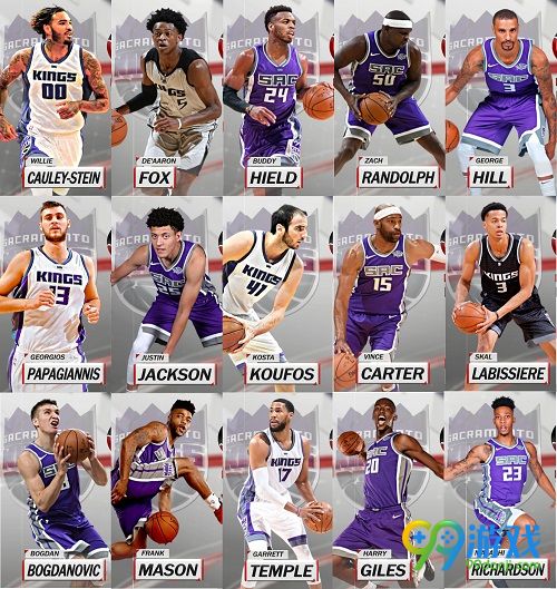 NBA2K18国王全队球员高清照片补丁