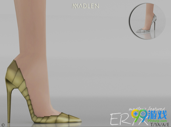 模拟人生4v1.31Eryx女士蟒皮纹尖头高跟鞋MOD