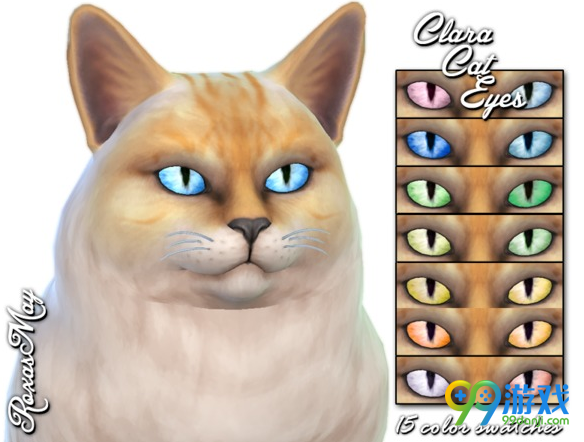 模拟人生4v1.36Clara邪魅的猫咪眼睛包MOD