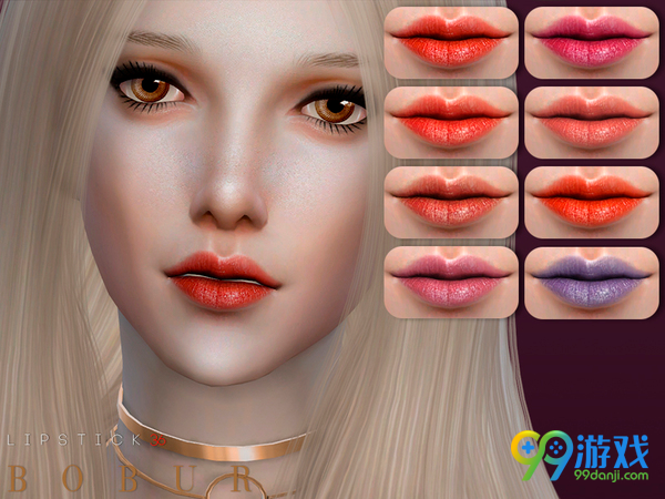 模拟人生4v1.31Bobur36号低反光蜡笔色唇彩包MOD