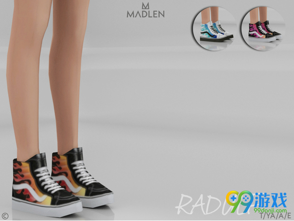 模拟人生4v1.31Radulf女士篮球火皮革制厚底板鞋MOD