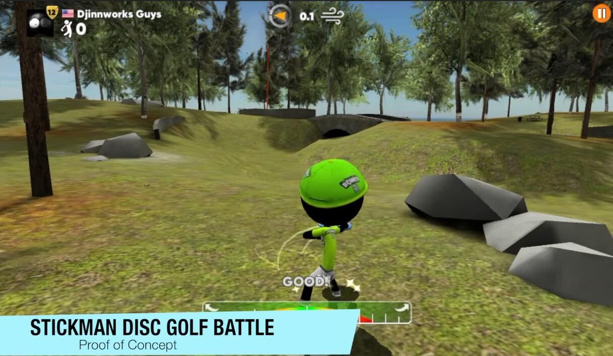 火柴人:光盘高尔夫战役(Stickman Disc Golf Battle)