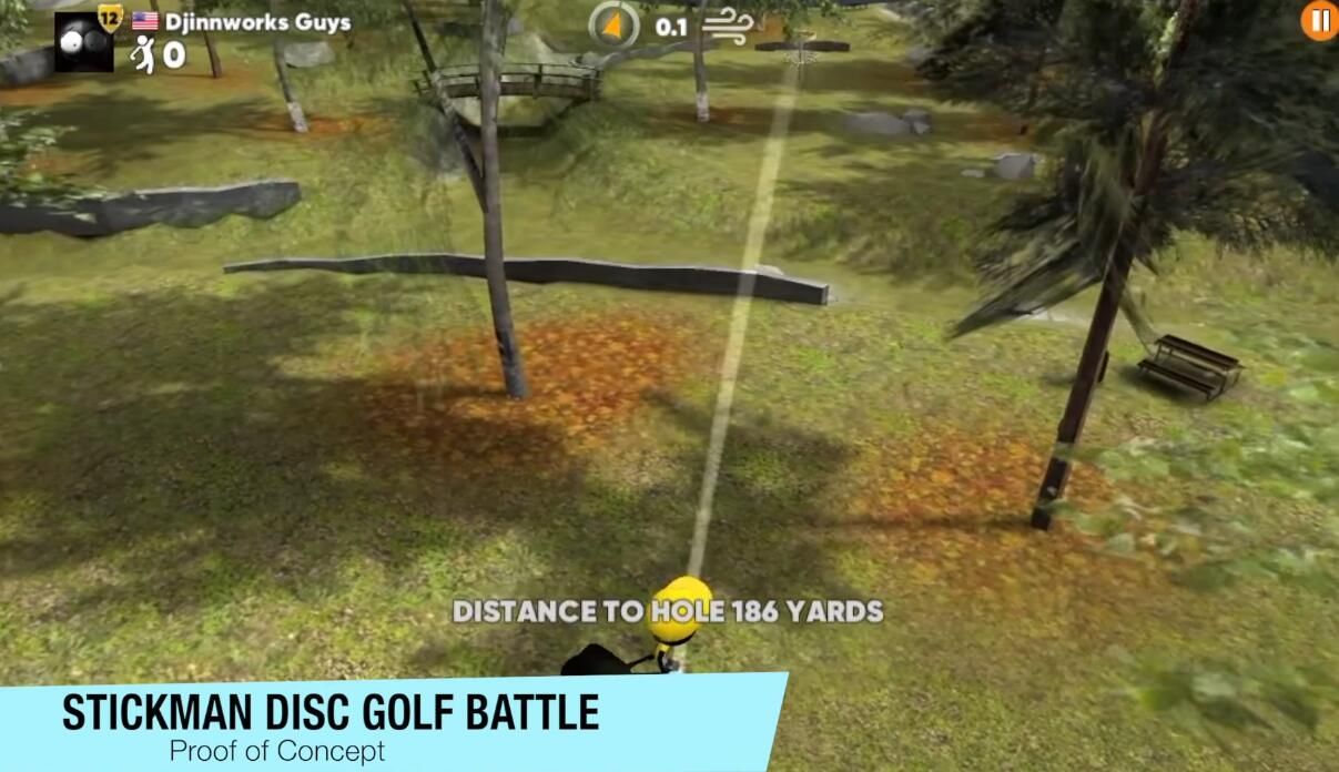 火柴人:光盘高尔夫战役(Stickman Disc Golf Battle)截图2