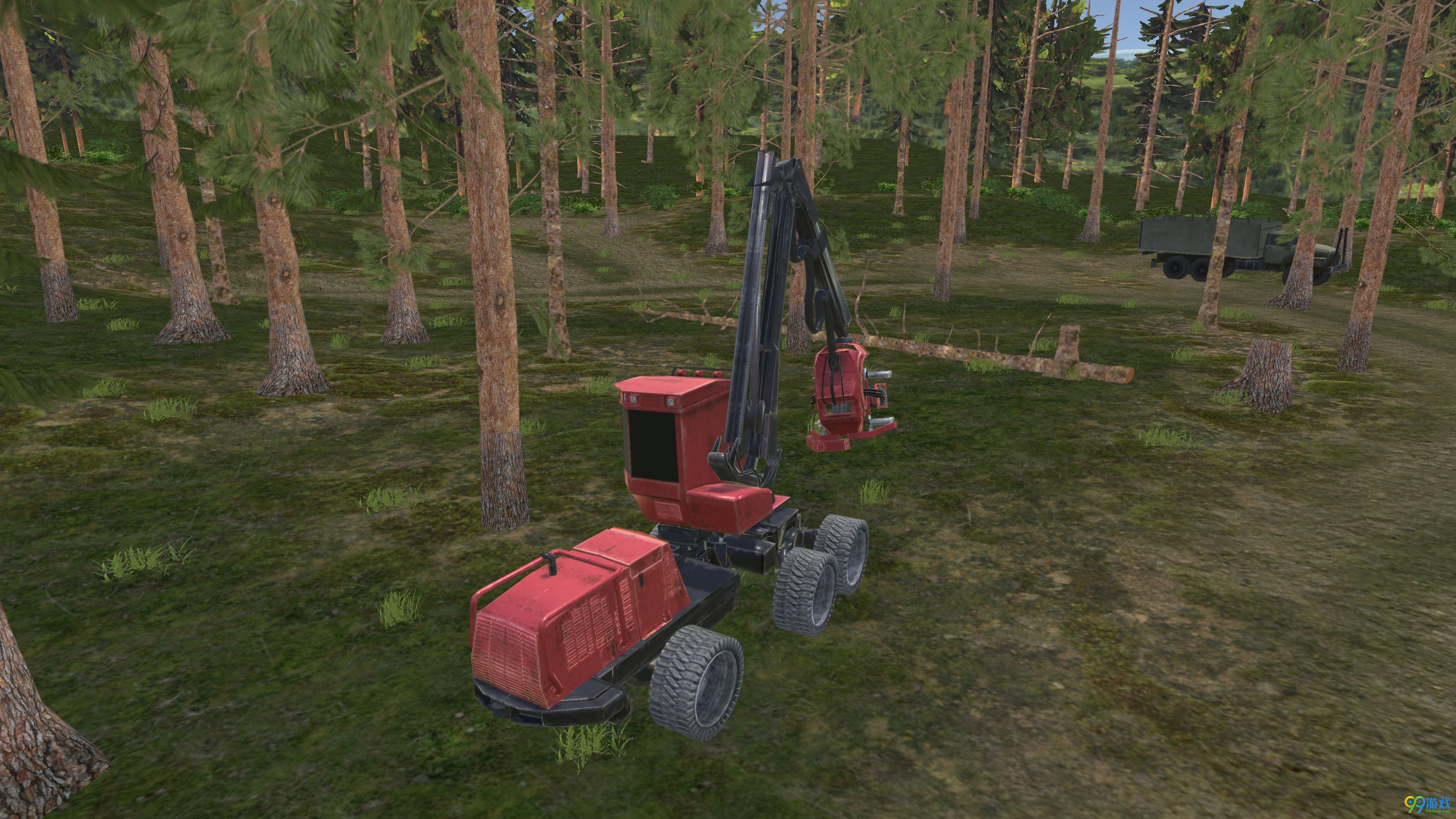 森林伐木拖拉机3D中文版