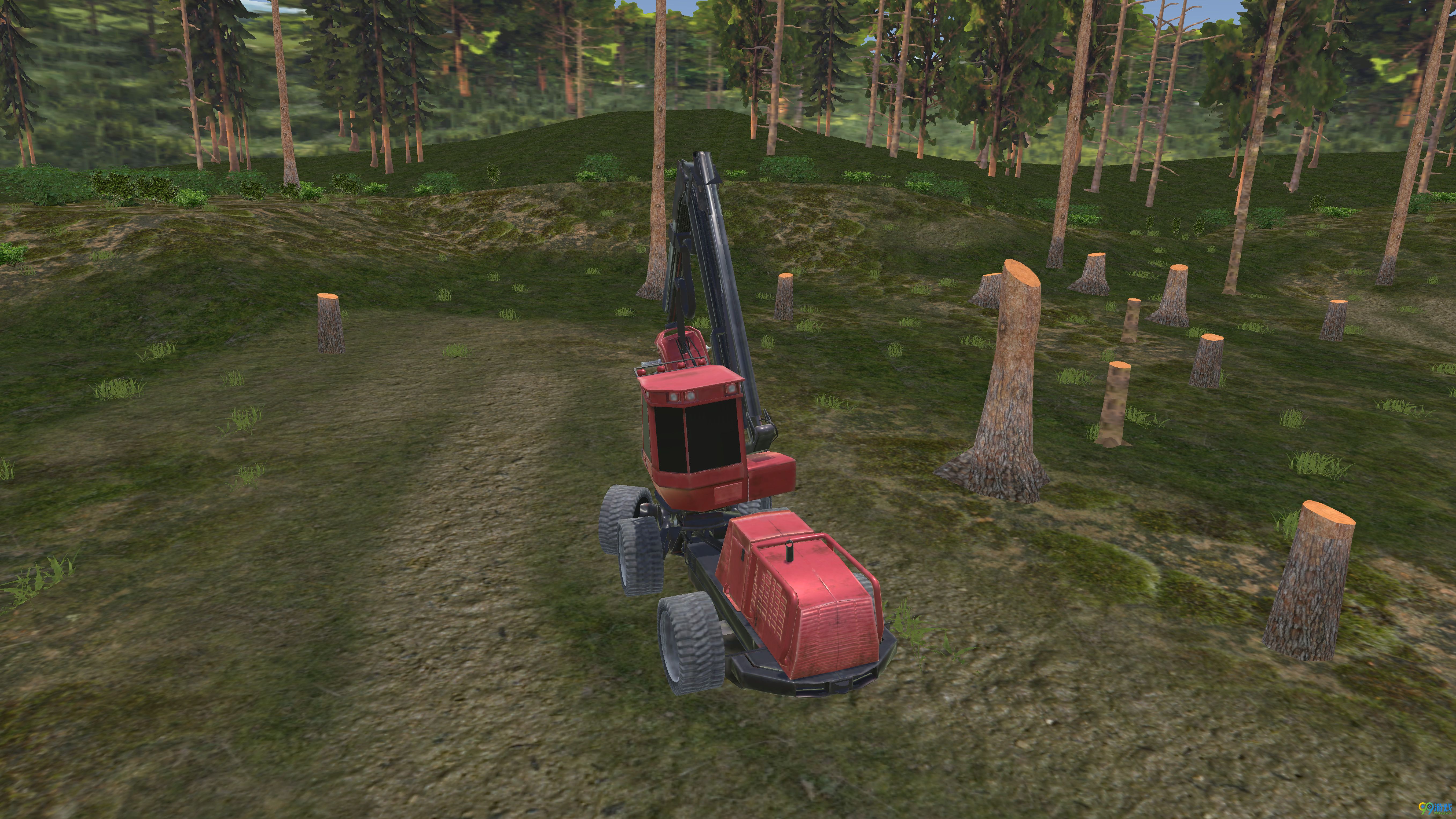 森林伐木拖拉机3D截图2