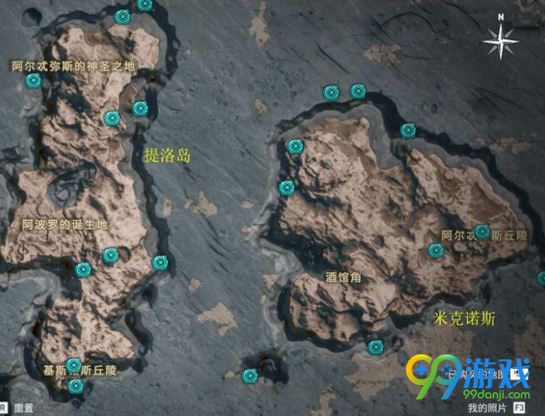 刺客信条奥德赛奥利哈刚在哪找 全地图奥利哈刚分布图