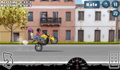 有鬼火摩托车的游戏手机版截图1