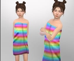 模拟人生4彩虹色毛巾MOD