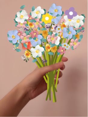 微信朋友圈手握花束图片怎么制作 微信朋友圈手握花束图片制作方法