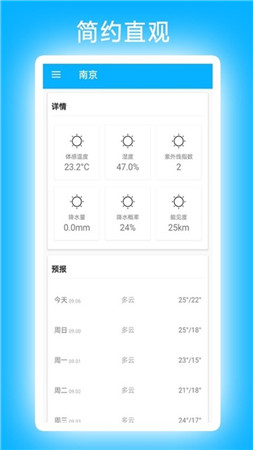 小卓天气app官方版截图1