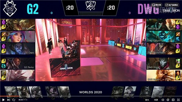 2020lol全球总决赛半决赛DWG vs G2第一局赛事回顾 DWG三线全面压制击败G2