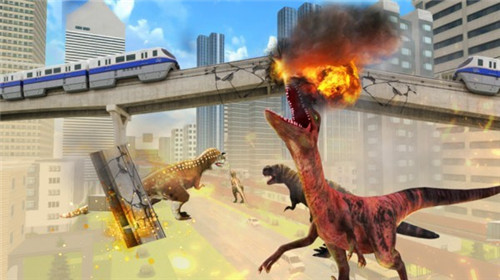 恐龙毁灭城市游戏截图2