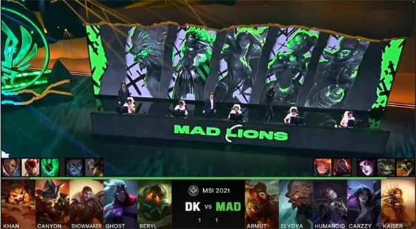 2021MSI半决赛DK对MAD第三局比赛视频回顾 MAD猴子发条中上组合再胜DK拿到赛点