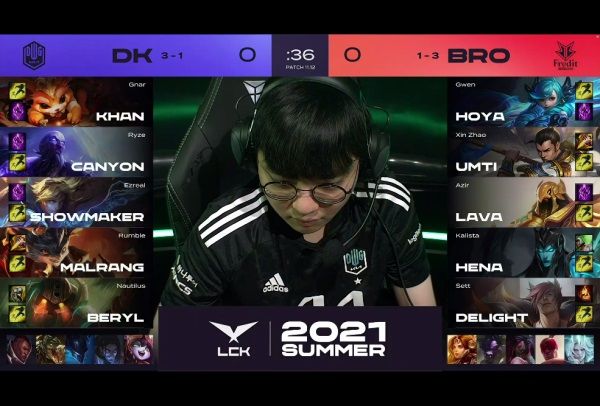2021LCK夏季赛常规赛DK对战BRO比赛视频回顾 BRO2-1力克DK赢下比赛