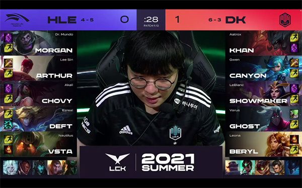 2021LCK夏季赛常规赛HLE对战DK比赛回顾 DK上野无解2-0轻取HLE