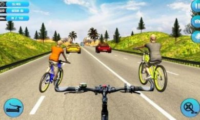 自行车比赛模拟器(BicycleRiderTrafficRace)截图1