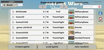 我的战争多人沙盒射击无限等级无限金币