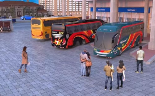 欧洲城市巴士驾驶游戏3D(EuroCityBusDrivingGame3D)截图1