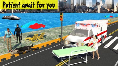 城市救护车驾驶游戏截图3