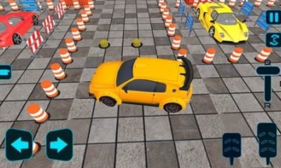 真实现代停车场3D