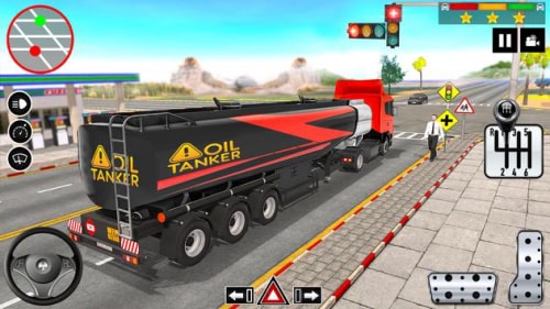 游轮卡车驾驶(Oil Tanker Truck Driving Games)截图4