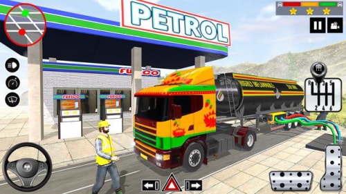 游轮卡车驾驶(Oil Tanker Truck Driving Games)截图1