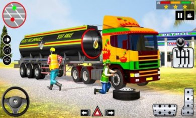 游轮卡车驾驶(Oil Tanker Truck Driving Games)截图3