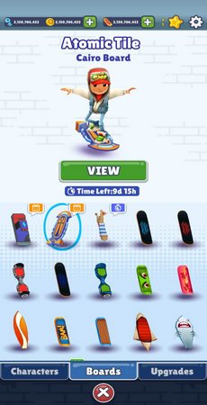 地铁跑酷幻影滑板