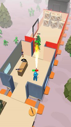 守卫火车打丧尸游戏