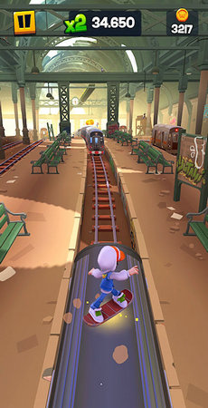 地铁跑酷3d版(地铁跑酷滑板英雄)截图1