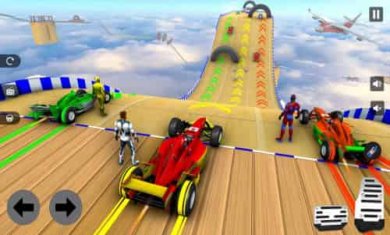 特技车超级英雄汽车(FormulaCarRacingCarGame)截图1