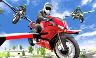 摩托飞车模拟赛(FlyingMotorbikeSimulator)截图2