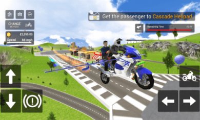 摩托飞车模拟赛(FlyingMotorbikeSimulator)截图1