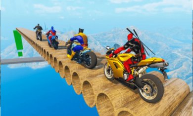 超级英雄斜坡摩托截图3