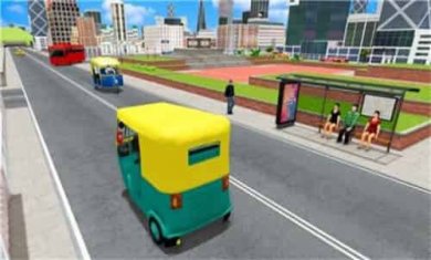 驾驶人力车运输模拟(AUTORIKSHAWSIMULATOR)截图2