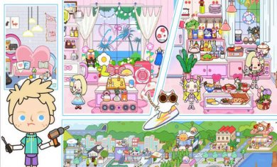 米加小镇的世界自建房游戏