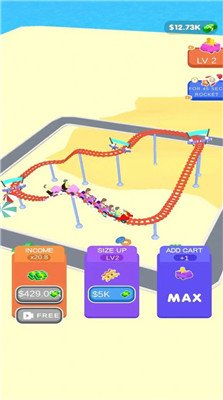 空闲疯狂过山车(Crazy Coaster Idle)