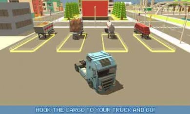 像素卡车城市运输(Blocky Truck Urban Transport)截图3