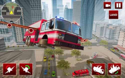 飞行消防卡车模拟器(Flying Fire Truck Simulator)截图1