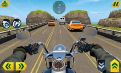 公路骑手真实驾驶(Traffic Rider: Real Bike Race)截图2