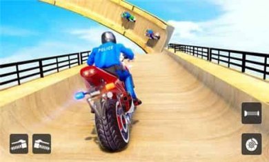 摩托车特技竞技(Police Bike Stunts Games)