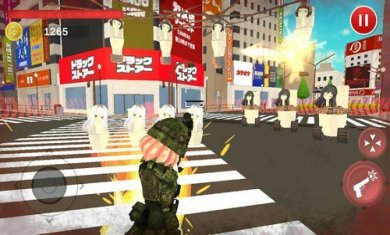 疯狂的道路坦克横撞(Crazy Road: Tank Rampage)截图1