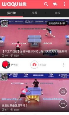 乒乓球教学视频