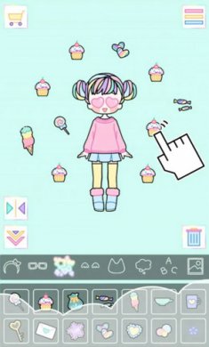 樱花下的可爱女生截图1