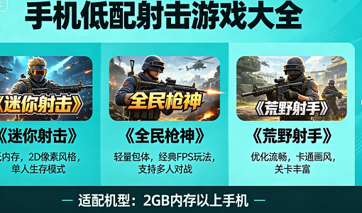 手机低配射击游戏大全