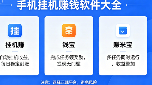 手机挂机赚钱软件大全